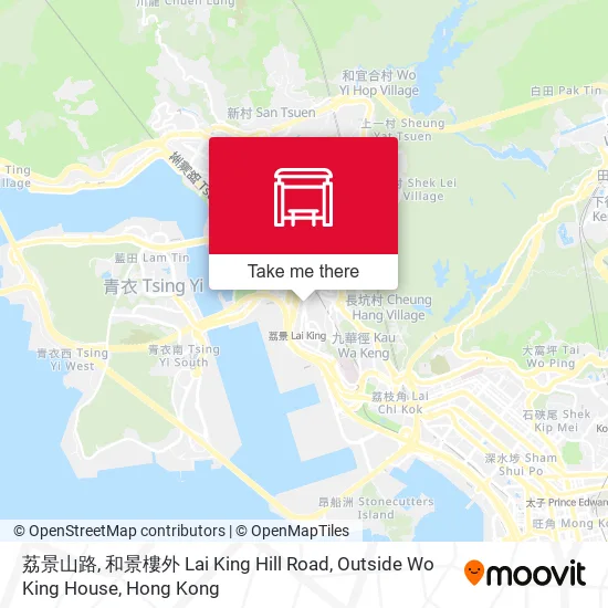 荔景山路, 和景樓外 Lai King Hill Road, Outside Wo King House地圖
