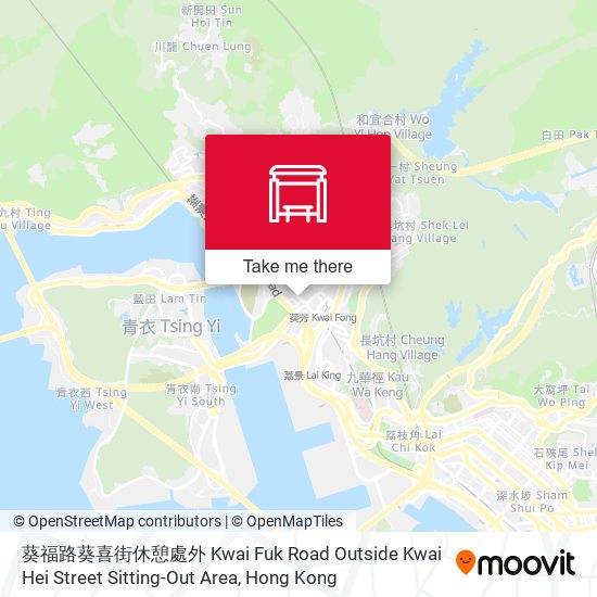 葵福路葵喜街休憩處外 Kwai Fuk Road Outside Kwai Hei Street Sitting-Out Area map