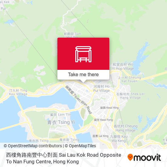 西樓角路南豐中心對面 Sai Lau Kok Road Opposite To Nan Fung Centre map