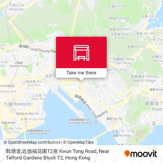 觀塘道,近德福花園T2座 Kwun Tong Road, Near Telford Gardens Block T2 map