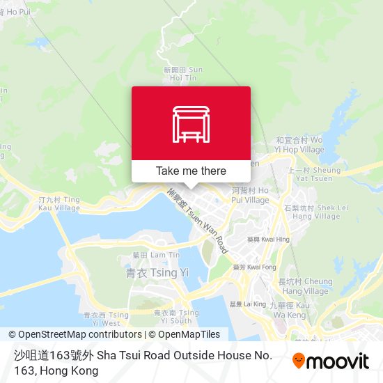 沙咀道163號外 Sha Tsui Road Outside House No. 163 map