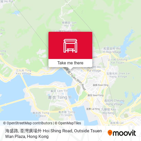 海盛路, 荃灣廣場外 Hoi Shing Road, Outside Tsuen Wan Plaza map