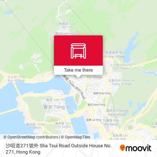沙咀道271號外 Sha Tsui Road Outside House No. 271 map