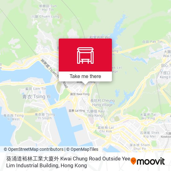 葵涌道裕林工業大廈外 Kwai Chung Road Outside Yee Lim Industrial Building map