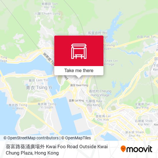葵富路葵涌廣場外 Kwai Foo Road Outside Kwai Chung Plaza map