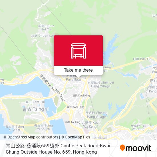 青山公路-葵涌段659號外 Castle Peak Road-Kwai Chung Outside House No. 659 map