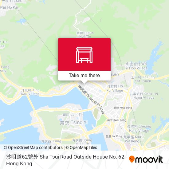 沙咀道62號外 Sha Tsui Road Outside House No. 62 map