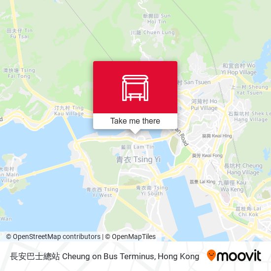長安巴士總站 Cheung on Bus Terminus map