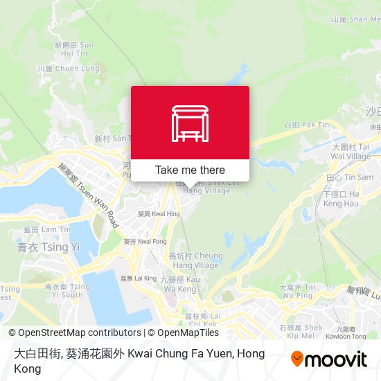 大白田街, 葵涌花園外 Kwai Chung Fa Yuen map