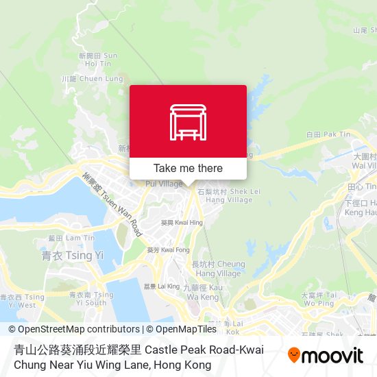 青山公路葵涌段近耀榮里 Castle Peak Road-Kwai Chung Near Yiu Wing Lane map