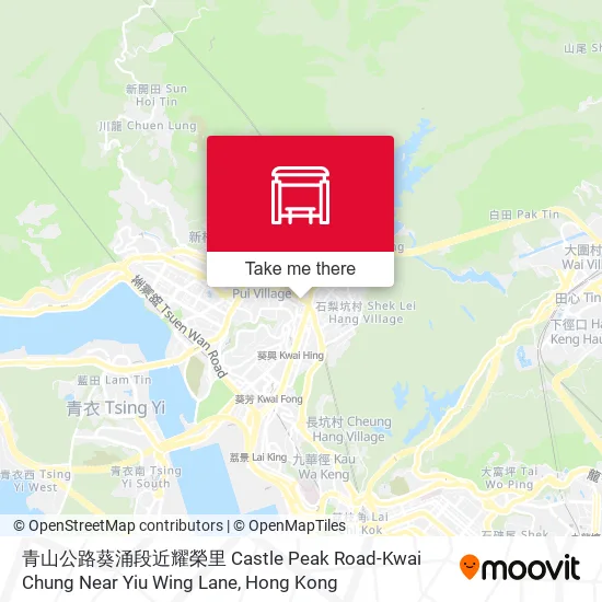 青山公路葵涌段近耀榮里 Castle Peak Road-Kwai Chung Near Yiu Wing Lane地圖