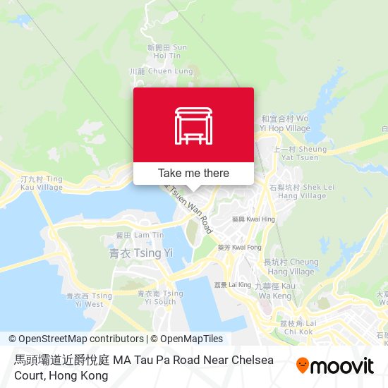 馬頭壩道近爵悅庭 MA Tau Pa Road Near Chelsea Court map