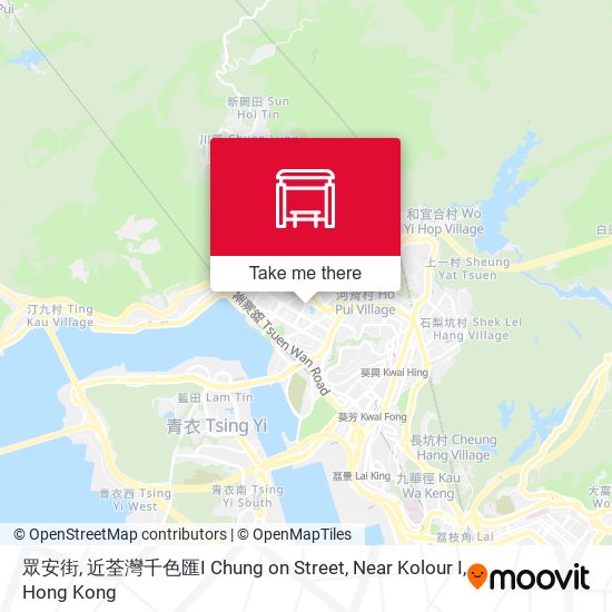 眾安街, 近荃灣千色匯I Chung on Street, Near Kolour I map