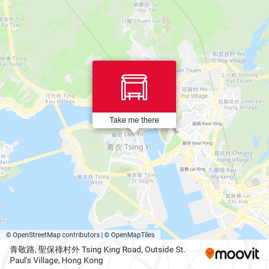 青敬路, 聖保祿村外 Tsing King Road, Outside St. Paul's Village map