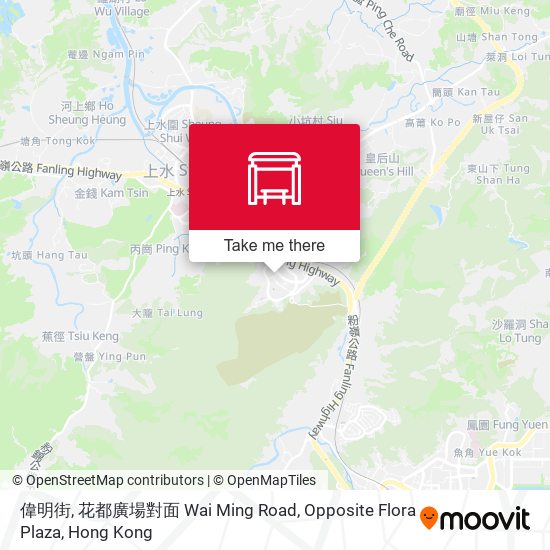 偉明街, 花都廣場對面 Wai Ming Road, Opposite Flora Plaza map