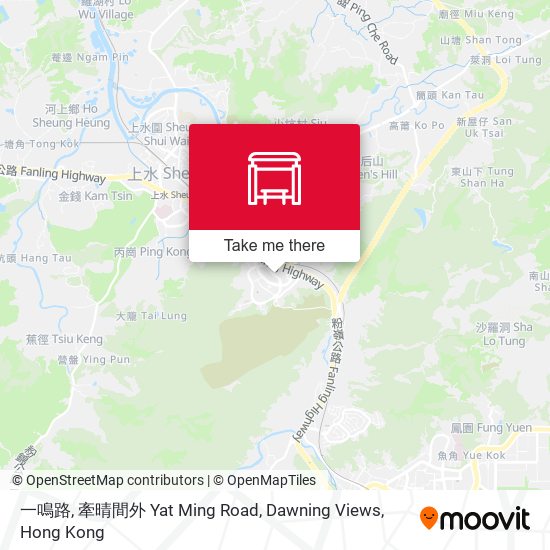 一鳴路, 牽晴間外 Yat Ming Road, Dawning Views map