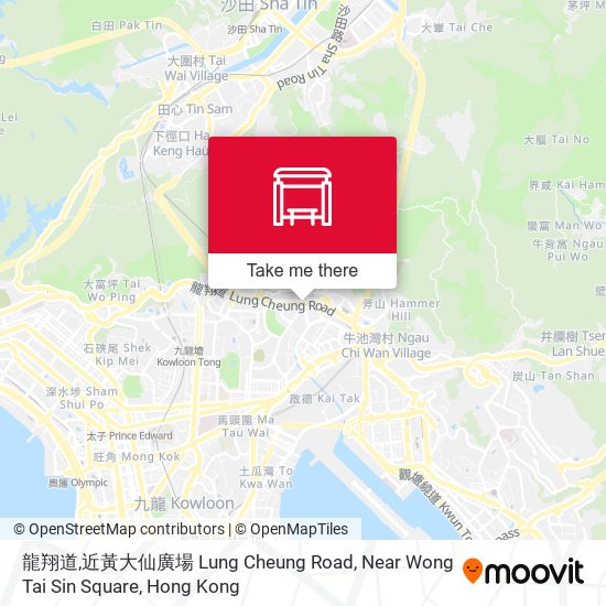 龍翔道,近黃大仙廣場 Lung Cheung Road, Near Wong Tai Sin Square map