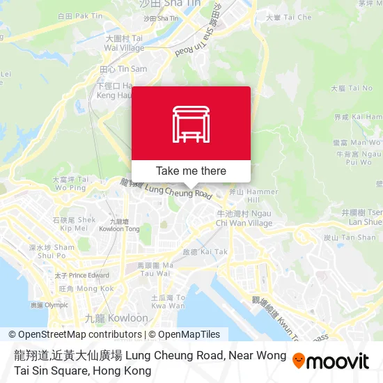 龍翔道,近黃大仙廣場 Lung Cheung Road, Near Wong Tai Sin Square地圖
