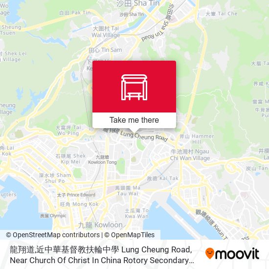 龍翔道,近中華基督教扶輪中學 Lung Cheung Road, Near Church Of Christ In China Rotory Secondary School map