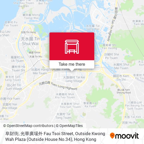 阜財街, 光華廣場外 Fau Tsoi Street, Outside Kwong Wah Plaza (Outside House No.34) map