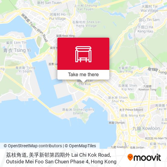 荔枝角道, 美孚新邨第四期外 Lai Chi Kok Road, Outside Mei Foo San Chuen Phase 4 map