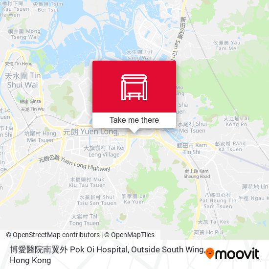 博愛醫院南翼外 Pok Oi Hospital, Outside South Wing map