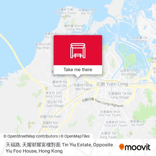 天福路, 天耀邨耀富樓對面 Tin Yiu Estate, Opposite Yiu Foo House地圖