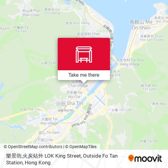 樂景街,火炭站外 LOK King Street, Outside Fo Tan Station map