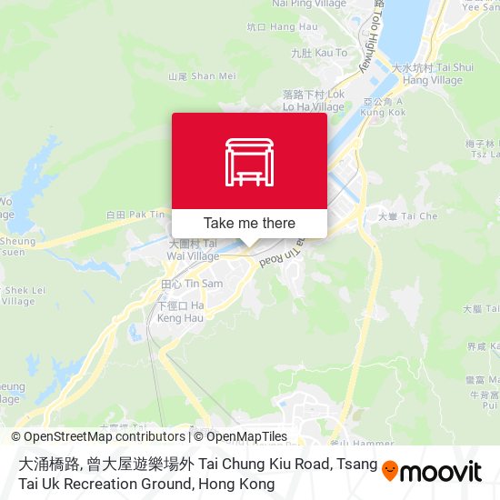 大涌橋路, 曾大屋遊樂場外 Tai Chung Kiu Road, Tsang Tai Uk Recreation Ground map