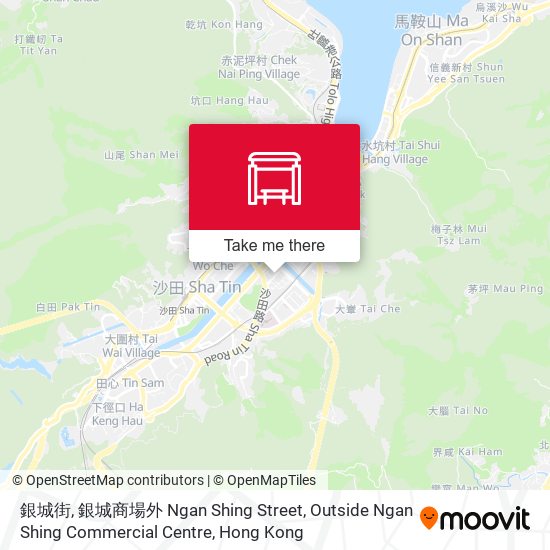 銀城街, 銀城商場外 Ngan Shing Street, Outside Ngan Shing Commercial Centre map