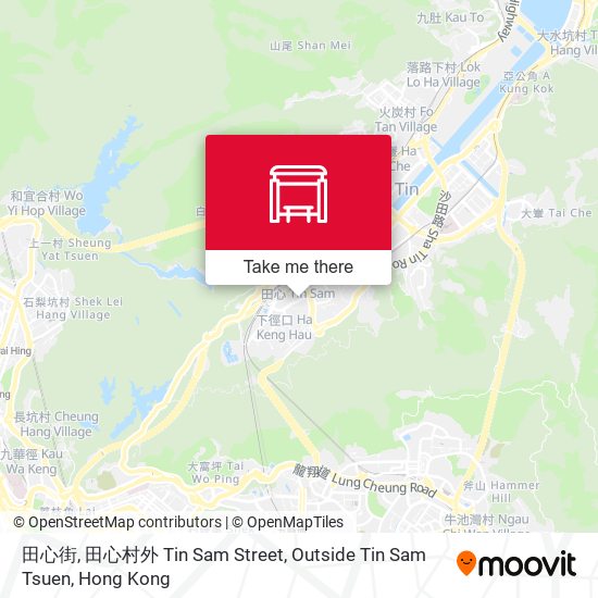 田心街, 田心村外 Tin Sam Street, Outside Tin Sam Tsuen map