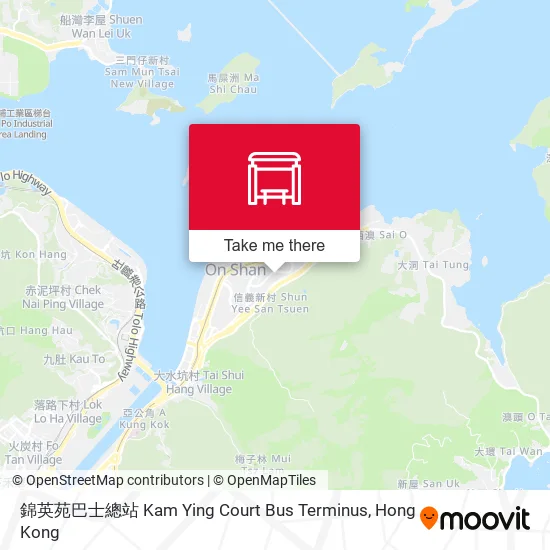 錦英苑巴士總站 Kam Ying Court Bus Terminus地圖