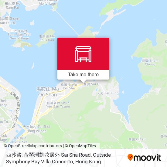 西沙路, 帝琴灣凱弦居外 Sai Sha Road, Outside Symphony Bay Villa Concerto map