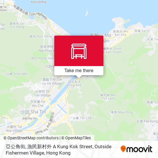 亞公角街, 漁民新村外 A Kung Kok Street, Outside Fishermen Village map