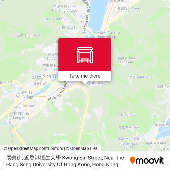 廣善街, 近香港恒生大學 Kwong Sin Street, Near the Hang Seng University Of Hong Kong map