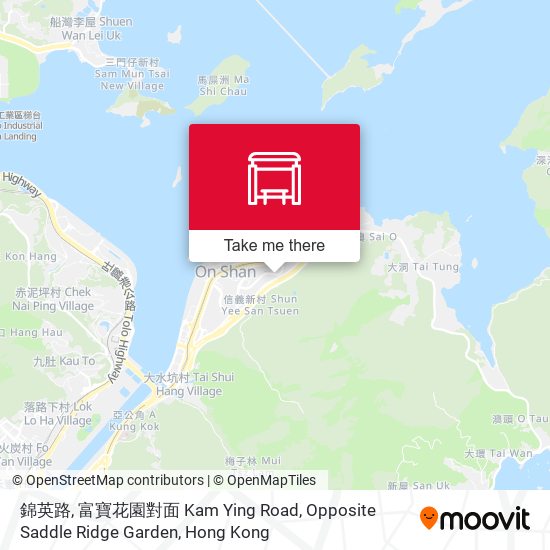 錦英路, 富寶花園對面 Kam Ying Road, Opposite Saddle Ridge Garden map