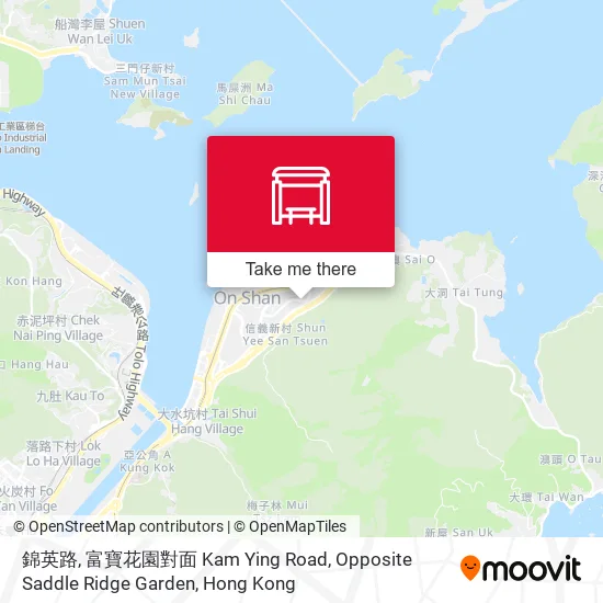 錦英路, 富寶花園對面 Kam Ying Road, Opposite Saddle Ridge Garden map