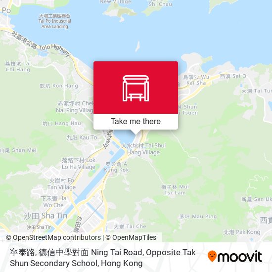 寧泰路, 德信中學對面 Ning Tai Road, Opposite Tak Shun Secondary School map
