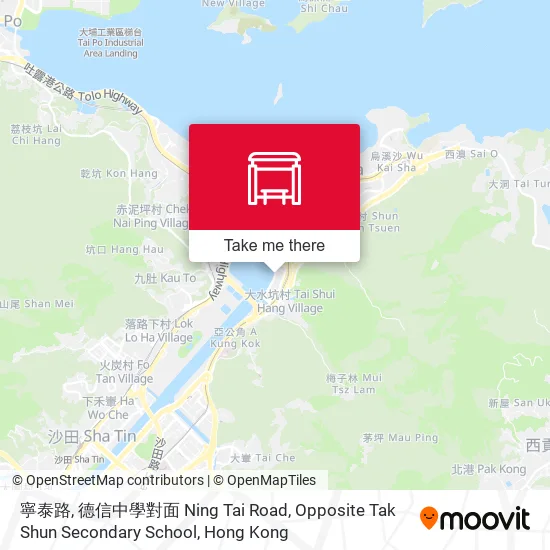 寧泰路, 德信中學對面 Ning Tai Road, Opposite Tak Shun Secondary School地圖