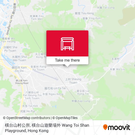 橫台山村公所, 橫台山遊樂場外 Wang Toi Shan Playground map