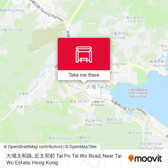 大埔太和路, 近太和邨 Tai Po Tai Wo Road, Near Tai Wo Estate地圖