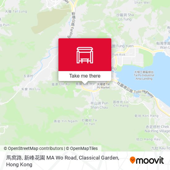 馬窩路, 新峰花園 MA Wo Road, Classical Garden map
