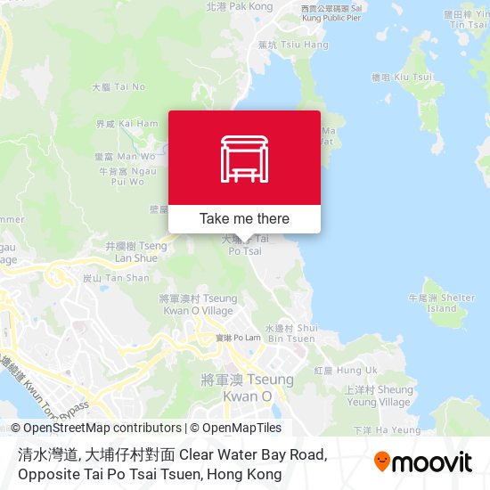 清水灣道, 大埔仔村對面 Clear Water Bay Road, Opposite Tai Po Tsai Tsuen map