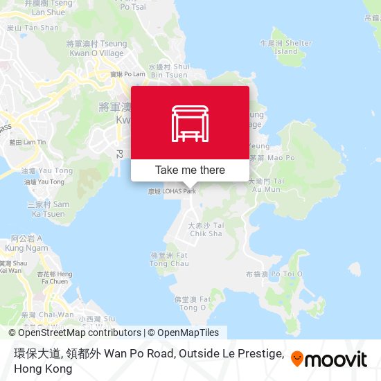 環保大道, 領都外 Wan Po Road, Outside Le Prestige map