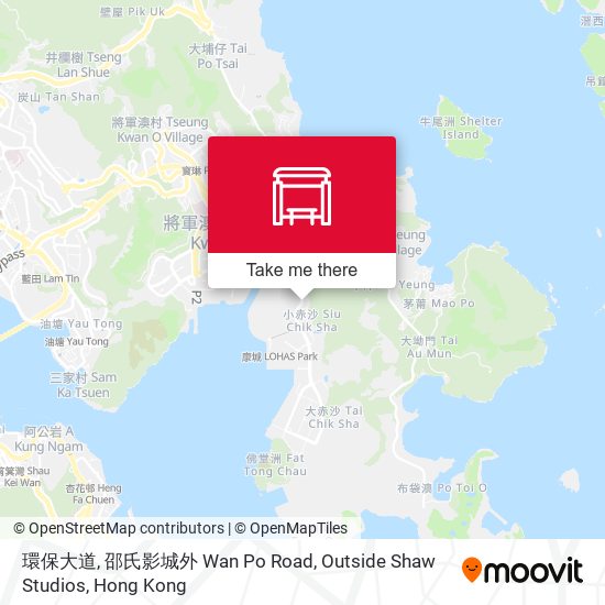 環保大道, 邵氏影城外 Wan Po Road, Outside Shaw Studios map