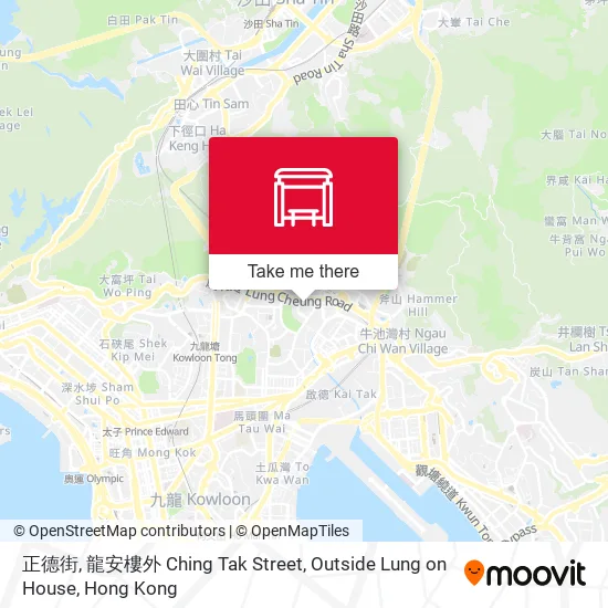 正德街, 龍安樓外 Ching Tak Street, Outside Lung on House地圖