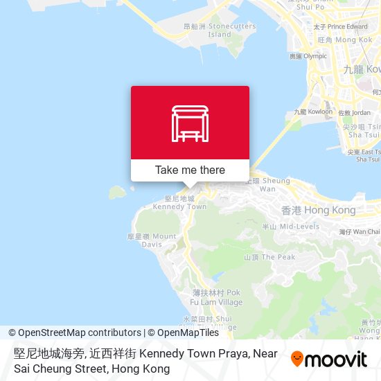 堅尼地城海旁, 近西祥街 Kennedy Town Praya, Near Sai Cheung Street map