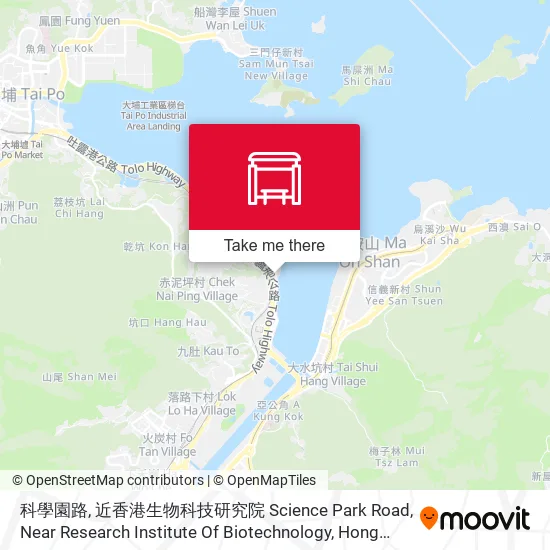 科學園路, 近香港生物科技研究院 Science Park Road, Near Research Institute Of Biotechnology地圖