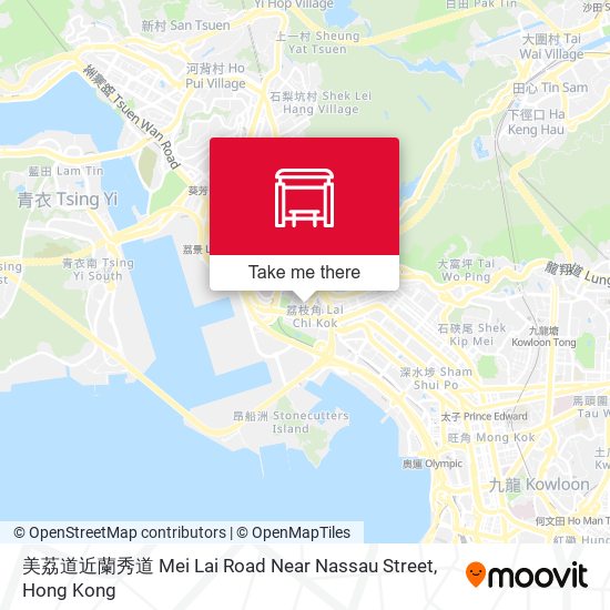 美荔道近蘭秀道 Mei Lai Road Near Nassau Street map