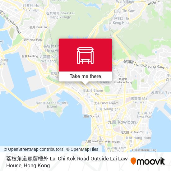 荔枝角道麗蘿樓外  Lai Chi Kok Road Outside Lai Law House map